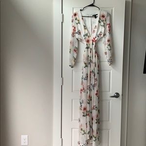 Forever 21 Cutout Floral Maxi Dress